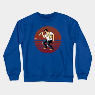 El Borracho Loteria Retro Illustration Crewneck Sweatshirt